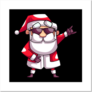 Dabbing Santa Christmas Funny Santa Claus Dab Dance Gifts T-Shirt Posters and Art